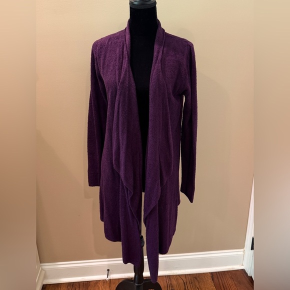 Women’s BAREFOOT DREAMS Bamboo Chic Lite 
Cozy Open Cardigan Sweater Sz L/XL - Picture 3 of 6